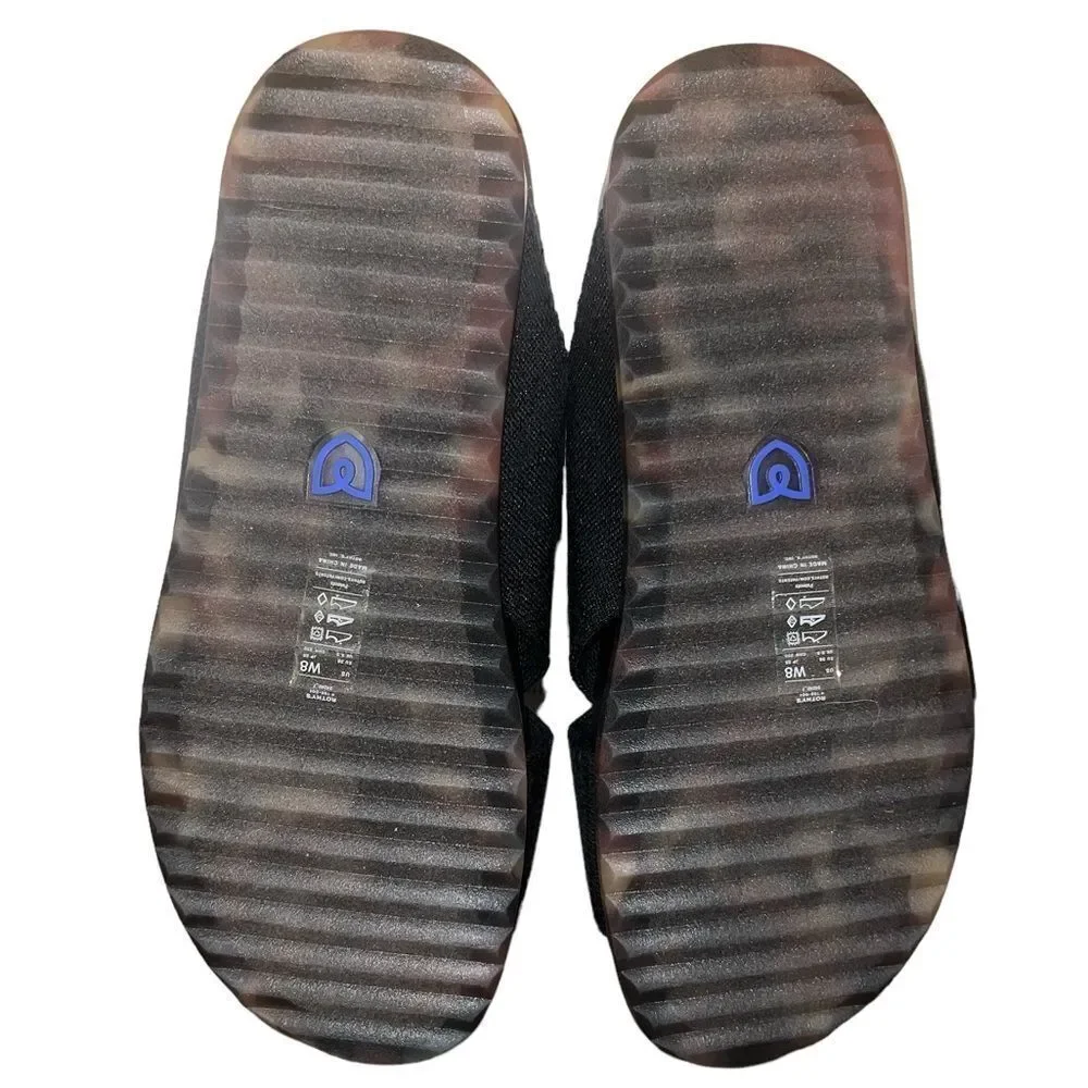 ✨Rothy’s The Weekend Black Sz 8 Slides✨